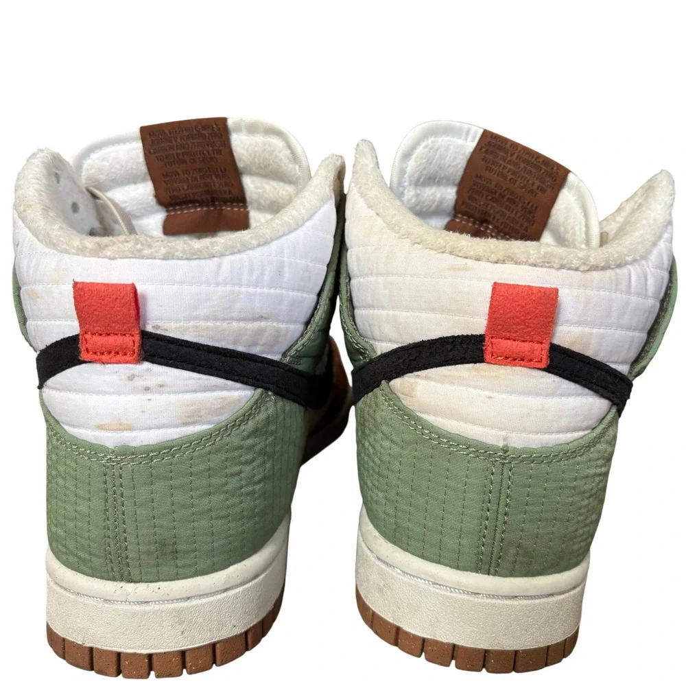Nike Dunk High LX Next Nature Summit Women's Sz 7.5 White Black Green DN9909-100